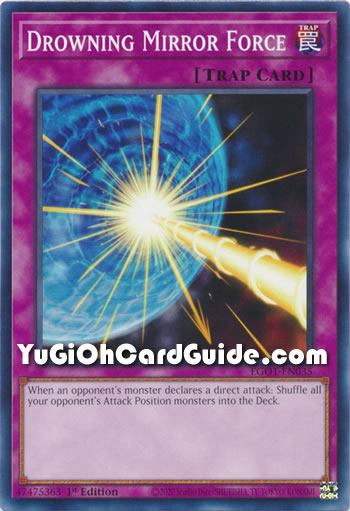 Yu-Gi-Oh Card: Drowning Mirror Force