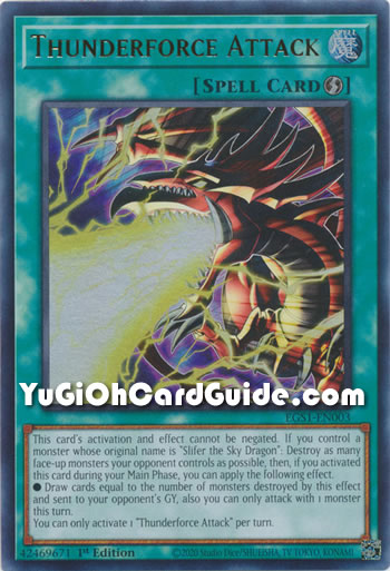 Yu-Gi-Oh Card: Thunderforce Attack