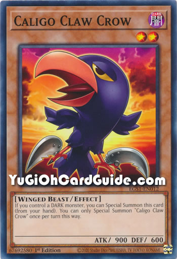 Yu-Gi-Oh Card: Caligo Claw Crow
