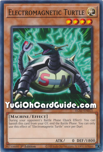 Yu-Gi-Oh Card: Electromagnetic Turtle