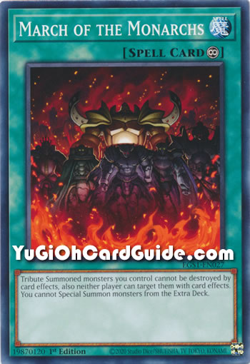 Yu-Gi-Oh Card: March of the Monarchs