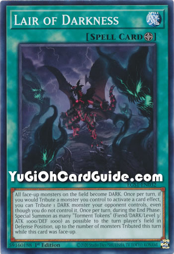 Yu-Gi-Oh Card: Lair of Darkness