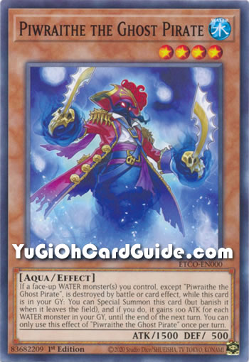 Yu-Gi-Oh Card: Piwraithe the Ghost Pirate