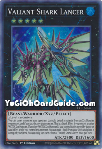 Yu-Gi-Oh Card: Valiant Shark Lancer