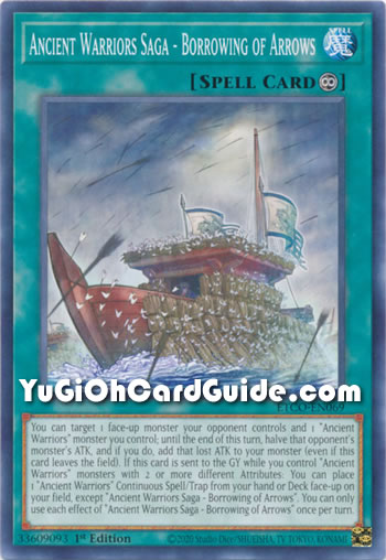 Yu-Gi-Oh Card: Ancient Warriors Saga - Borrowing of Arrows