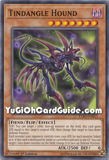 Yu-Gi-Oh Card: Tindangle Hound