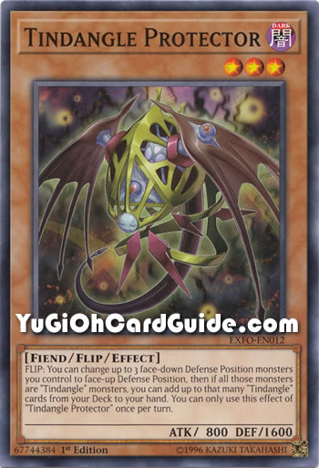 Yu-Gi-Oh Card: Tindangle Protector