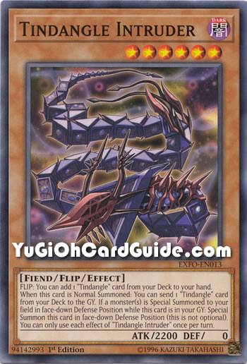 Yu-Gi-Oh Card: Tindangle Intruder