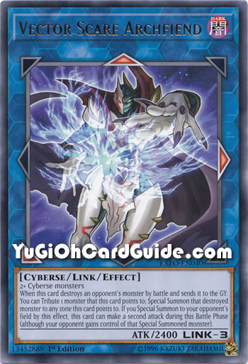 Yu-Gi-Oh Card: Vector Scare Archfiend