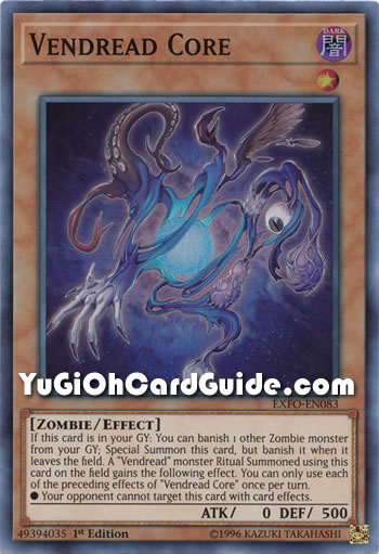 Yu-Gi-Oh Card: Vendread Core