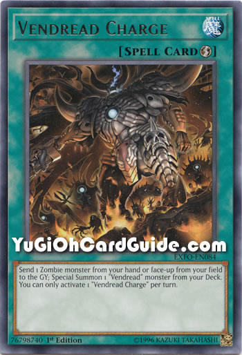 Yu-Gi-Oh Card: Vendread Charge