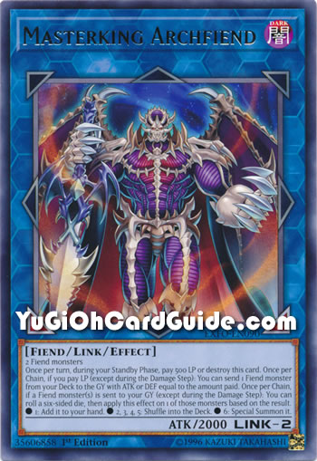 Yu-Gi-Oh Card: Masterking Archfiend