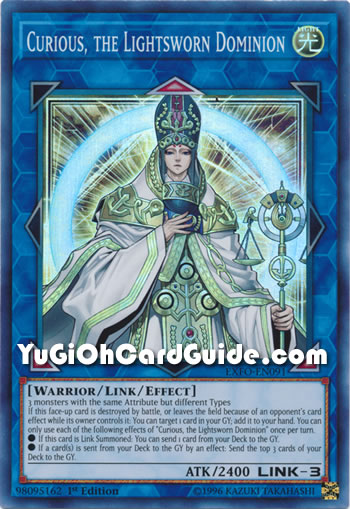 Yu-Gi-Oh Card: Curious, the Lightsworn Dominion