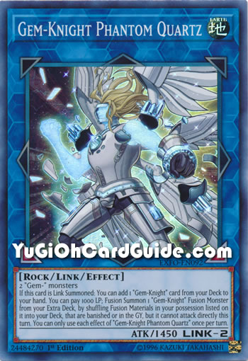 Yu-Gi-Oh Card: Gem-Knight Phantom Quartz