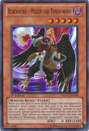 Yu-Gi-Oh Card: Blackwing - Hillen the Tengu-wind