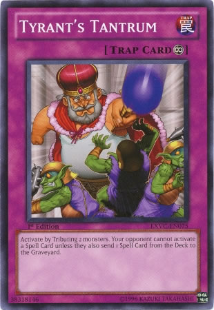 Yu-Gi-Oh Card: Tyrant's Tantrum