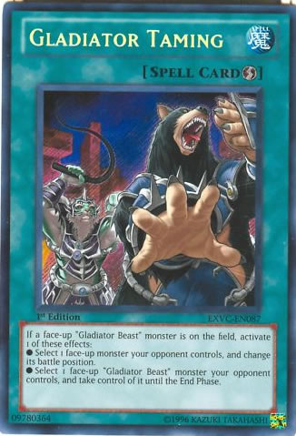Yu-Gi-Oh Card: Gladiator Taming