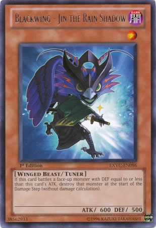Yu-Gi-Oh Card: Blackwing - Jin the Rain Shadow