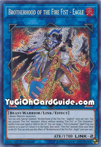 Yu-Gi-Oh Card: Brotherhood of the Fire Fist - Eagle