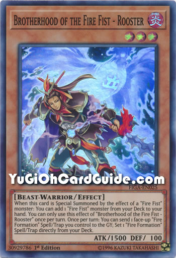 Yu-Gi-Oh Card: Brotherhood of the Fire Fist - Rooster