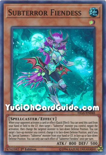 Yu-Gi-Oh Card: Subterror Fiendess