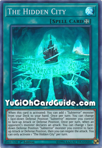 Yu-Gi-Oh Card: The Hidden City