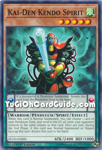 Yu-Gi-Oh Card: Kai-Den Kendo Spirit