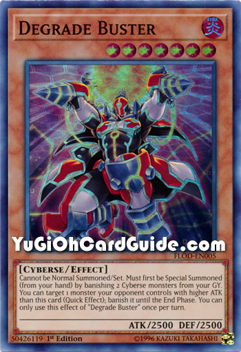 Yu-Gi-Oh Card: Degrade Buster