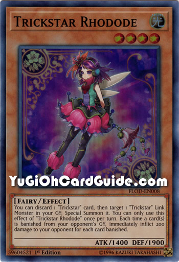 Yu-Gi-Oh Card: Trickstar Rhodode