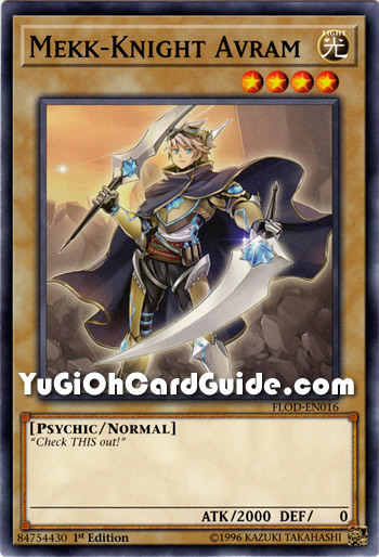 Yu-Gi-Oh Card: Mekk-Knight Avram