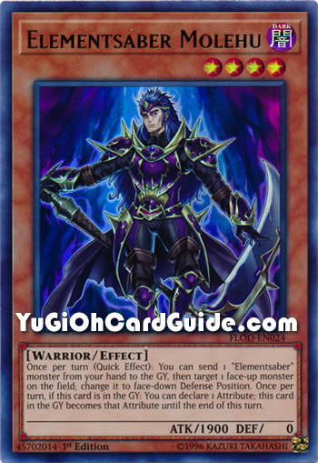 Yu-Gi-Oh Card: Elementsaber Molehu