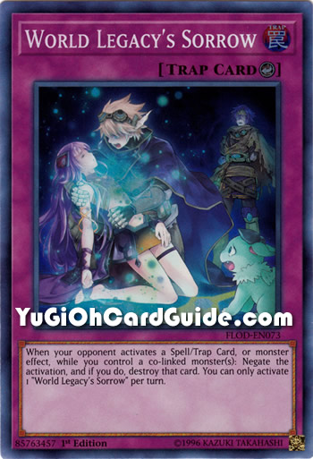Yu-Gi-Oh Card: World Legacy's Sorrow