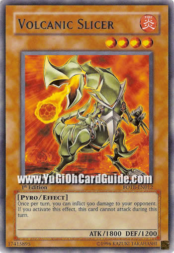 Yu-Gi-Oh Card: Volcanic Slicer