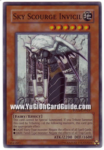 Yu-Gi-Oh Card: Sky Scourge Invicil