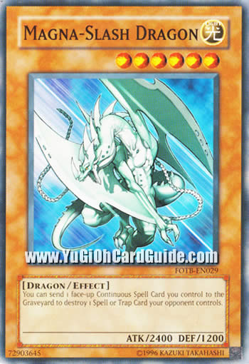 Yu-Gi-Oh! Carta Da Gioco: Magna-Slash Dragon (FOTB-EN029) - Forza Del Distruttore - 1a Edizione - Rarità Comune - Singola