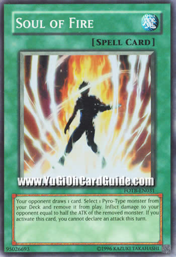 Yu-Gi-Oh Card: Soul of Fire