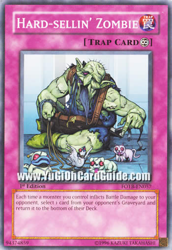 Yu-Gi-Oh Card: Hard-sellin' Zombie