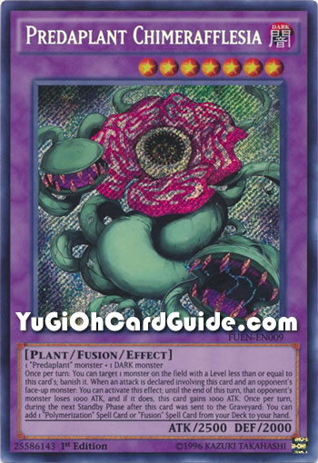 Carte YU-GI-OH LDS3-FR074 Chimèrafflesia Prédaplante - Rouge Ultra Rare