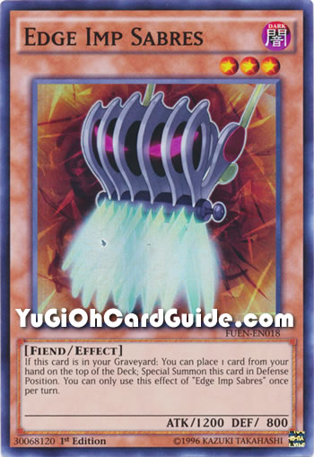 Yu-Gi-Oh Card: Edge Imp Sabres