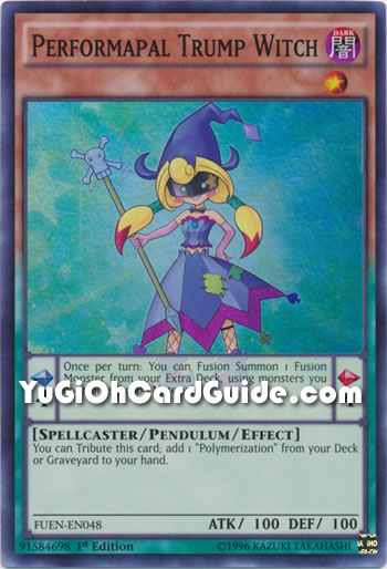 Yu-Gi-Oh Card: Performapal Trump Witch