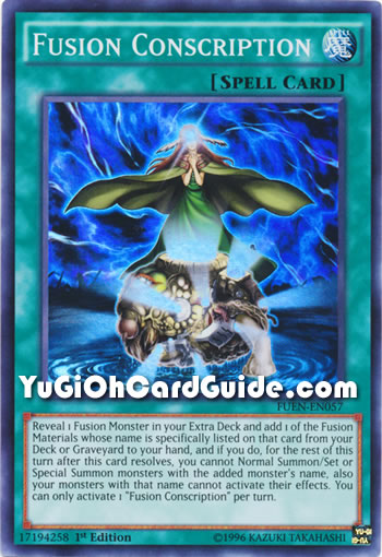 Yu-Gi-Oh Card: Fusion Conscription