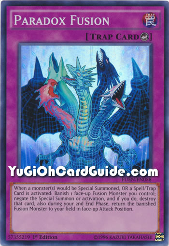 Yu-Gi-Oh Card: Paradox Fusion
