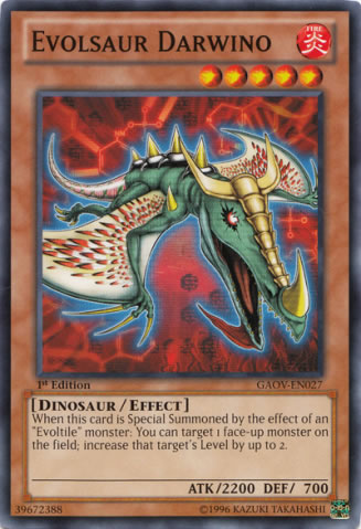 Yu-Gi-Oh Card: Evolsaur Darwino