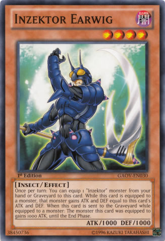 Yu-Gi-Oh Card: Inzektor Earwig