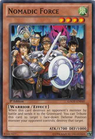 Yu-Gi-Oh Card: Nomadic Force