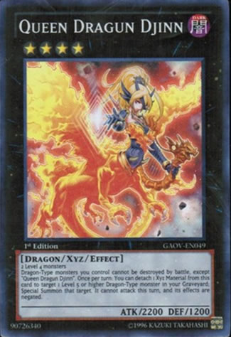 Yu-Gi-Oh Card: Queen Dragun Djinn
