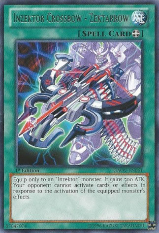 Yu-Gi-Oh Card: Inzektor Crossbow - Zektarrow