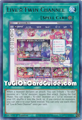 Yu-Gi-Oh Card: Live☆ Twin Channel