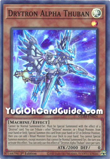 Yu-Gi-Oh Card: Drytron Alpha Thuban
