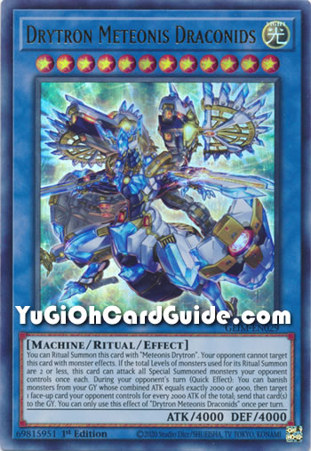 Yu-Gi-Oh Card: Drytron Meteonis Draconids
